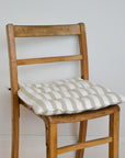 Striped Beige Seat Cushion /Rimini Desert