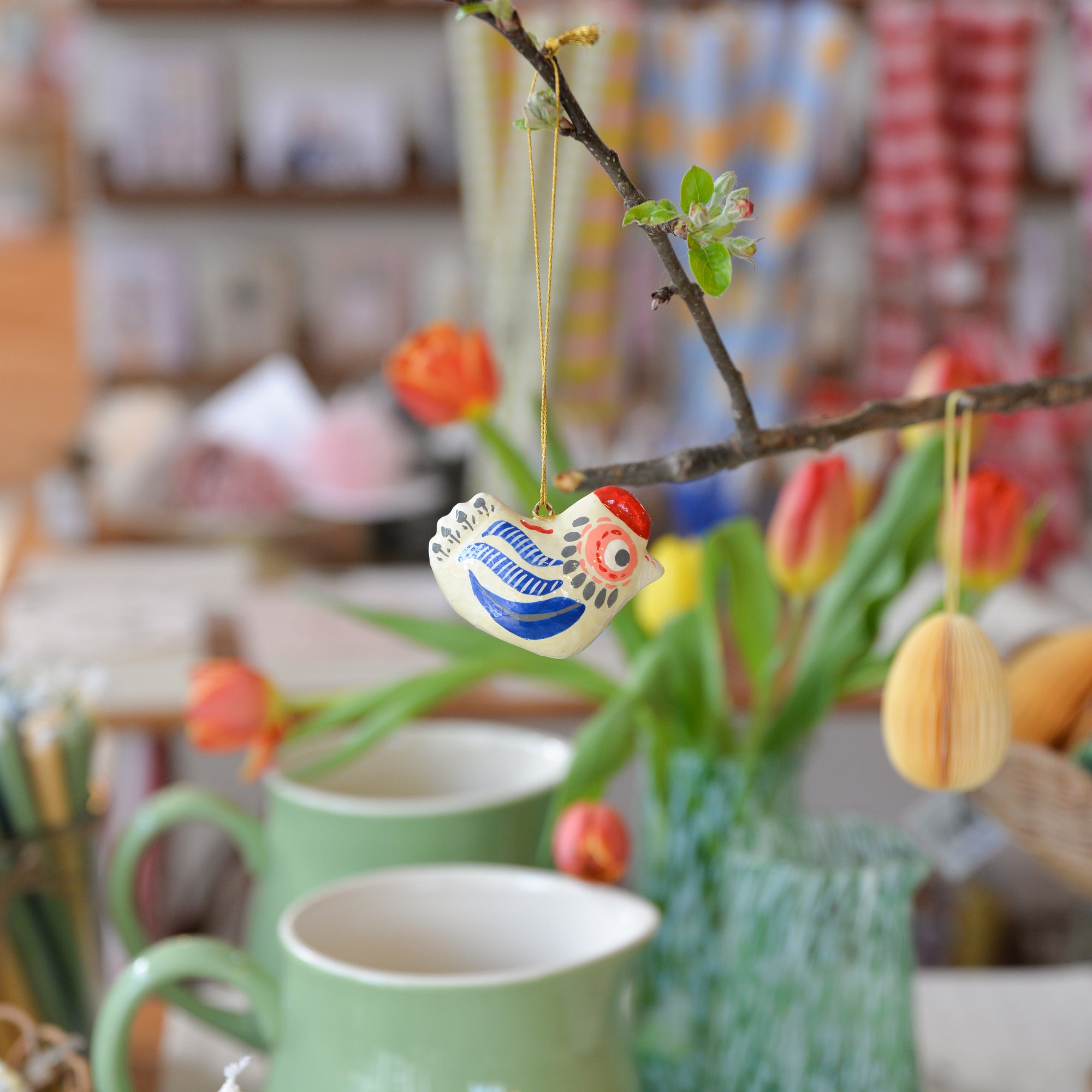 Wooden Hanging Chicken