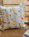 Daffodil Linen Ruffle Cushion