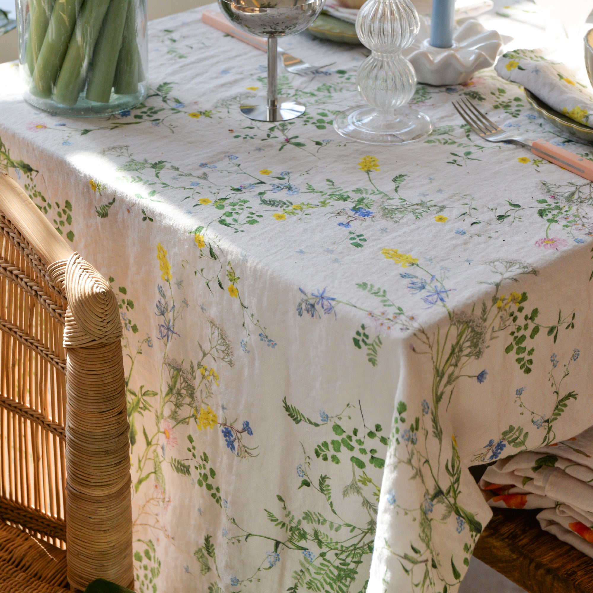 Spring Posy Linen Tablecloth
