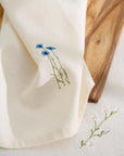 Cornflower Embroidered Napkin