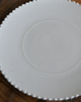 Pearl White Round Platter / Charger 33cm