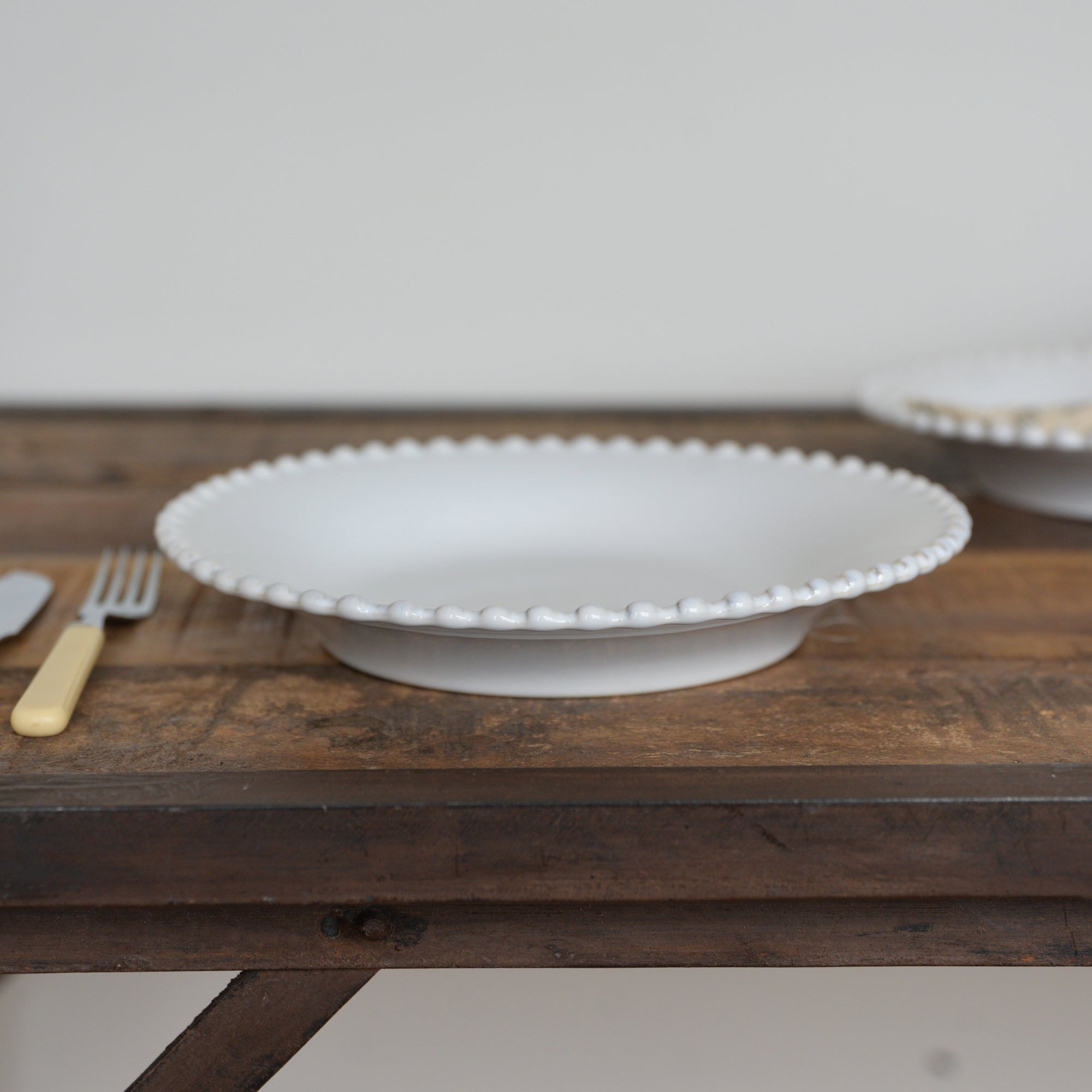 Pearl White Soup/Pasta Plate 24cm