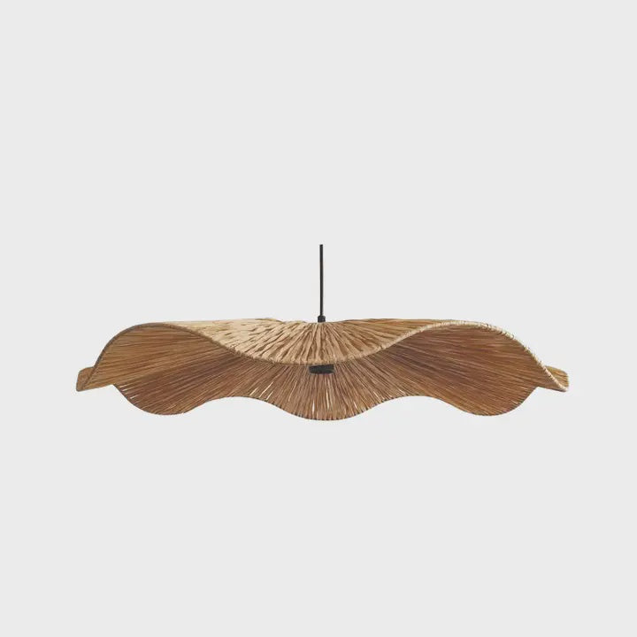 Woven Wavy Pendant Lampshade