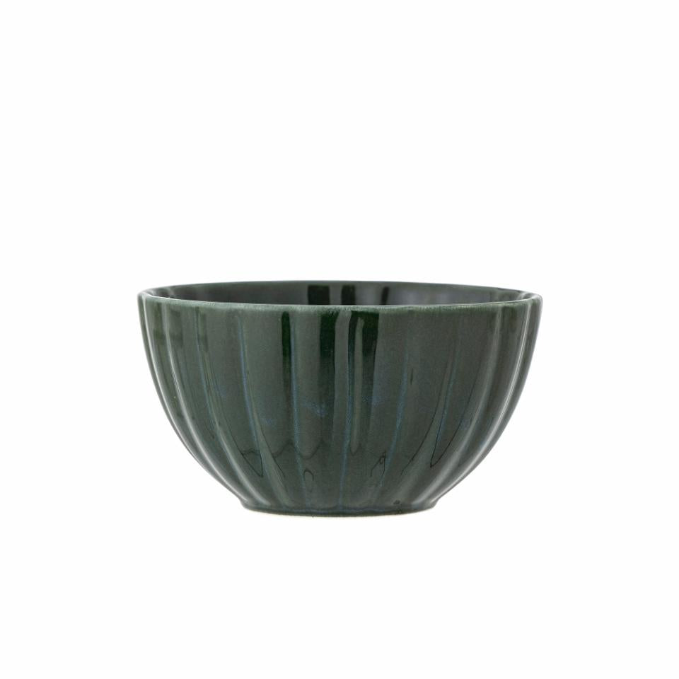 Scalloped Bowl / Dark Green