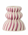 Gabin Striped Candle Holder / Purple