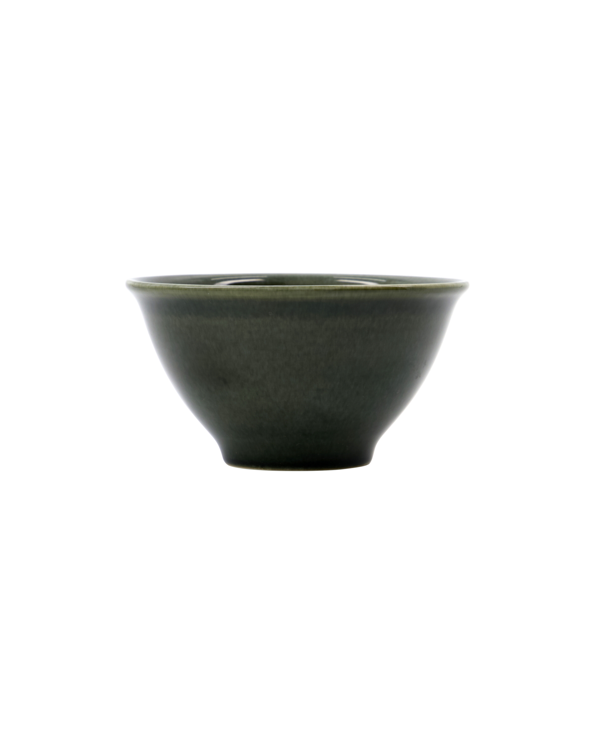 Small Stoneware Bowl / Dark Green