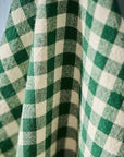 Gingham Tea Towel / Dark Green Check