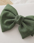 Linen Hair Bow / Colours