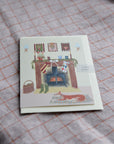 By the Fireplace Christmas Card