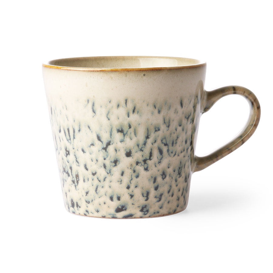 HKliving 70s Ceramics Cappuccino Mug / Hail