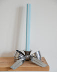 Bow Candle Holder /Silver