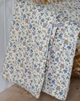 Purple and Brown Floral Quilt