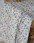 Purple and Brown Floral Quilt