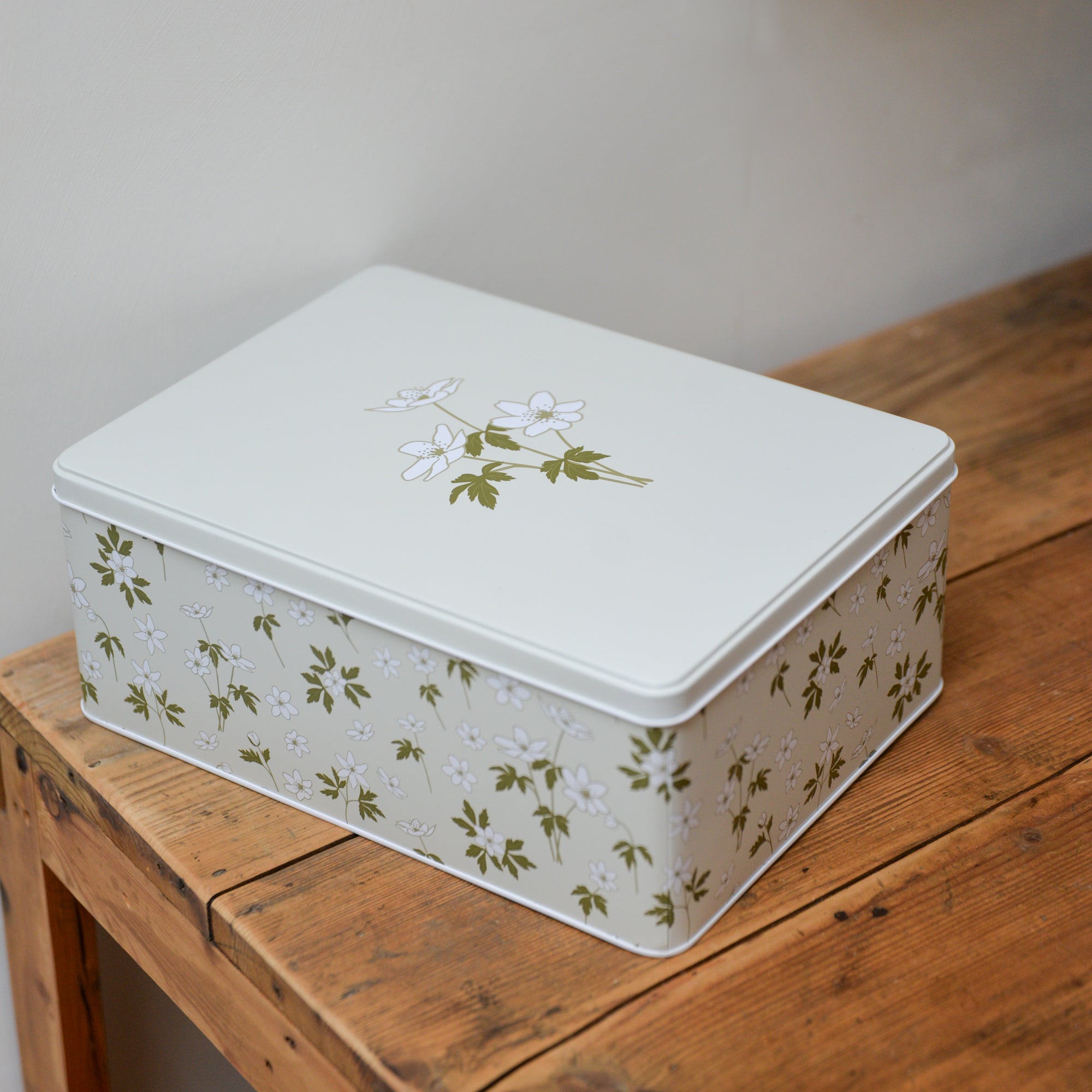 Anemones Floral Print Storage Tin / Sizes