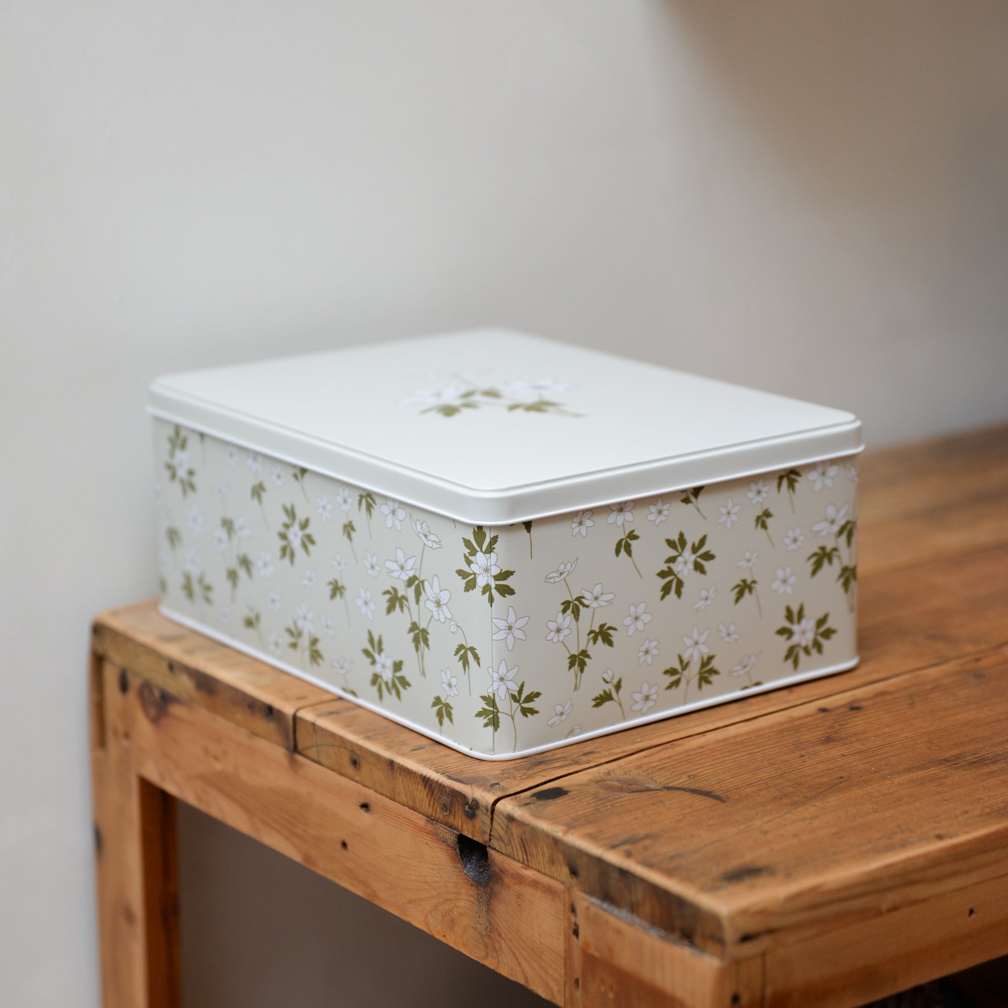 Anemones Floral Print Storage Tin / Sizes