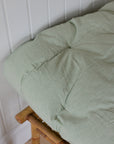 Bench Cushion/ Mattress Green and White Stripe