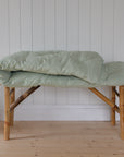 Bench Cushion/ Mattress Green and White Stripe