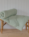 Bench Cushion/ Mattress Green and White Stripe