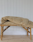 Bench Cushion/Mattress Yellow Floral Print