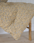 Bench Cushion/Mattress Yellow Floral Print