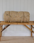 Bench Cushion/Mattress Yellow Floral Print