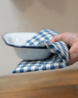 Blue and White Gingham Check Pot Holder