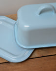 Blue Enamel Butter Box