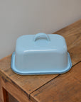 Blue Enamel Butter Box