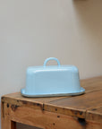 Blue Enamel Butter Box