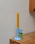Blue Flower Ceramic Candle Holder