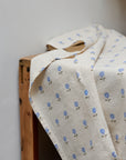 Blue Flowers Tea Towel
