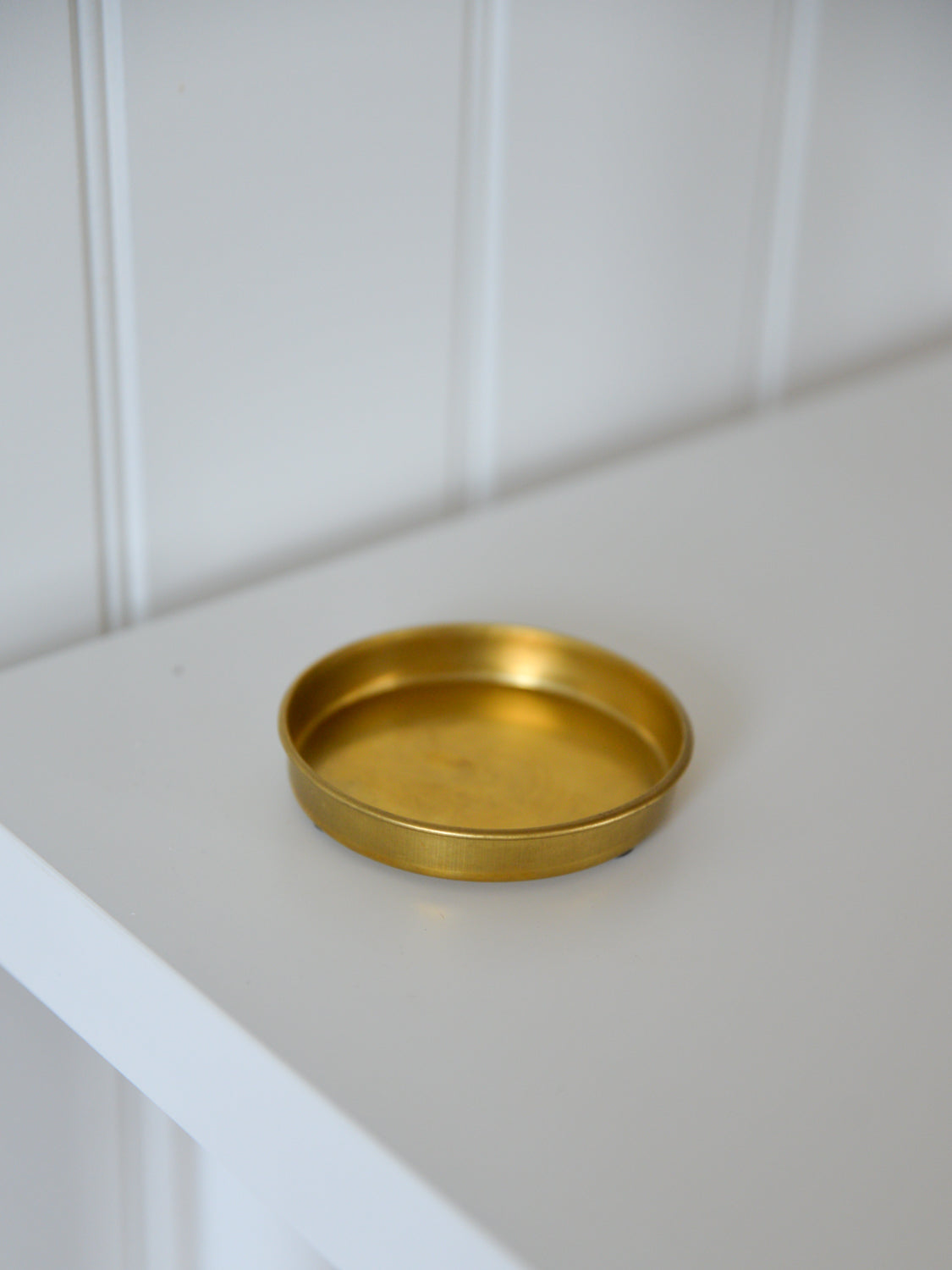 Brass Candle Tray For Pillar Candle