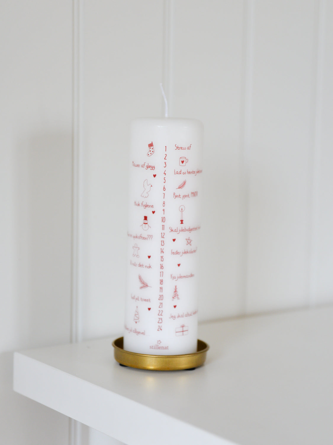 Brass Candle Tray For Pillar Candle