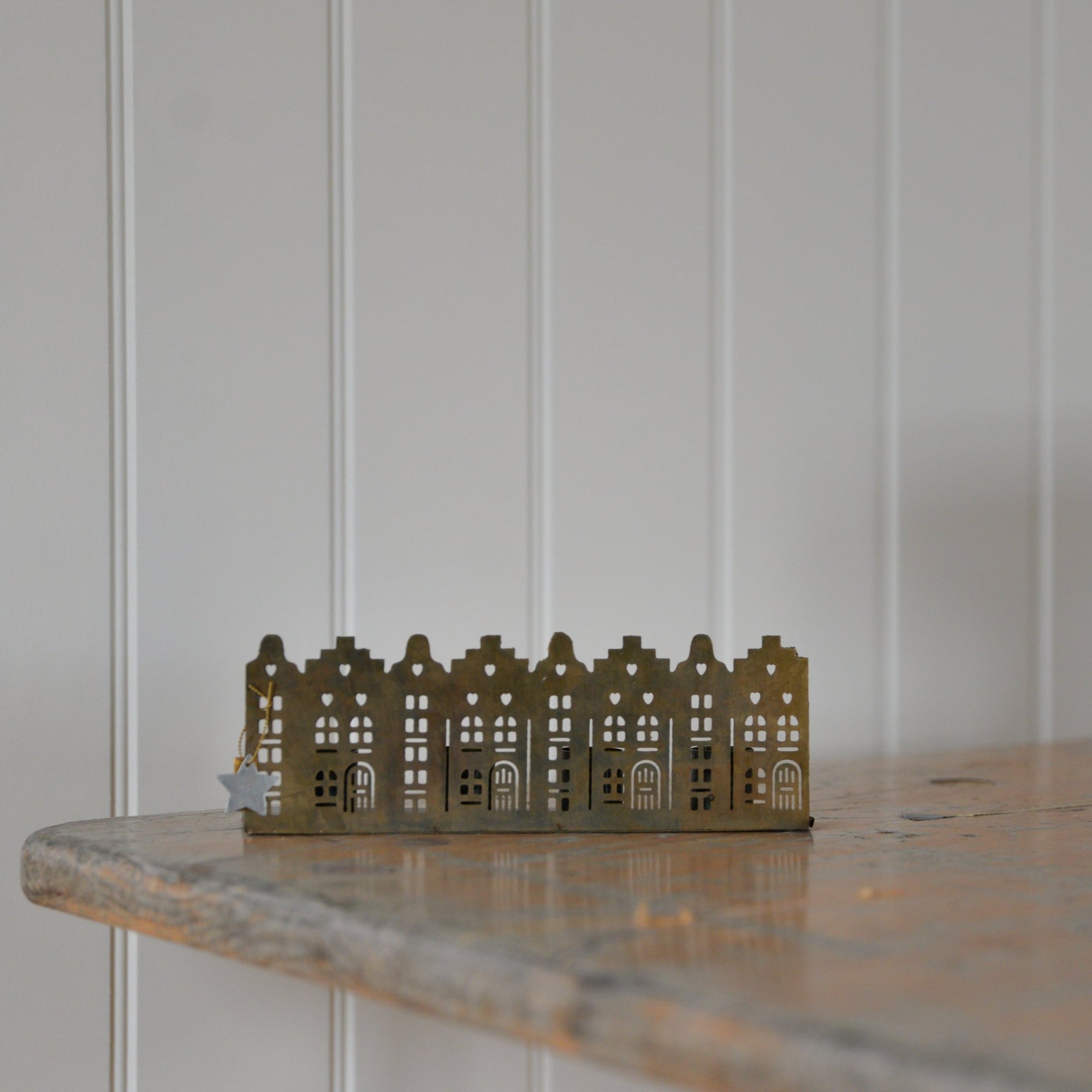 Brass House Dinner Candle Holder