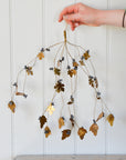 Brass Leaf Hanging Decoration