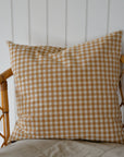 Gingham Cushion / Brown