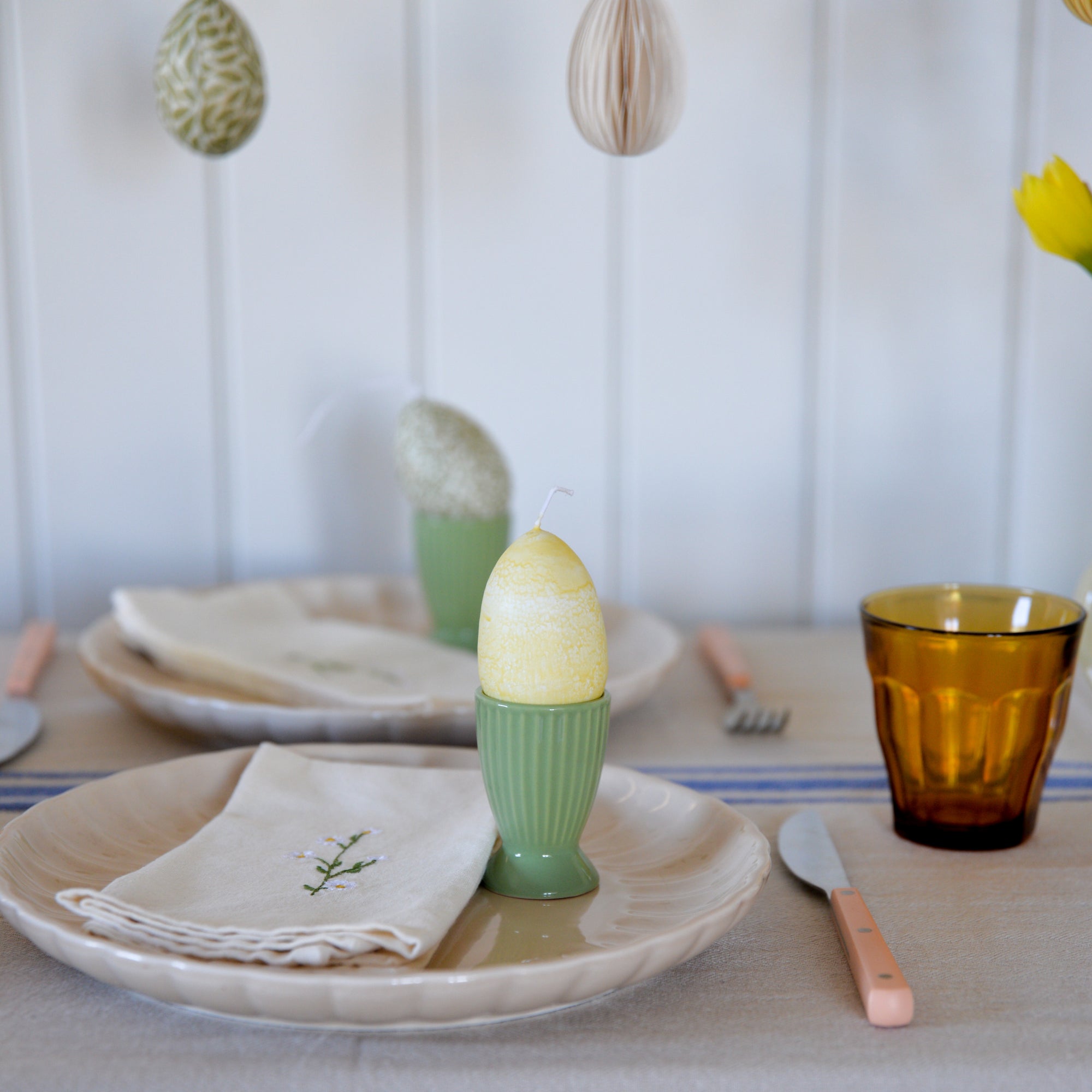 Egg Shaped Easter Candle