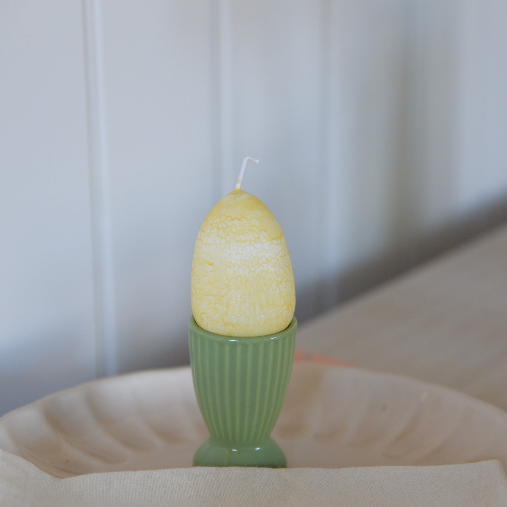 Egg Shaped Easter Candle