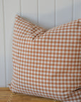 Gingham Cushion / Rust
