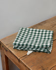 Gingham Tea Towel / Dark Green Check