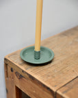 Green Enamel Candle Holder For Taper Candle 1.3cm