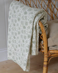 Green Floral Quilt 130 x 180 cm
