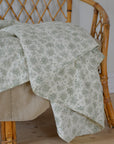 Green Floral Quilt 130 x 180 cm
