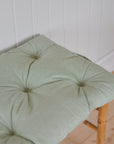 Green Stripe Bench or Chair Cushion