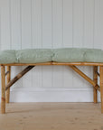 Green Stripe Bench or Chair Cushion