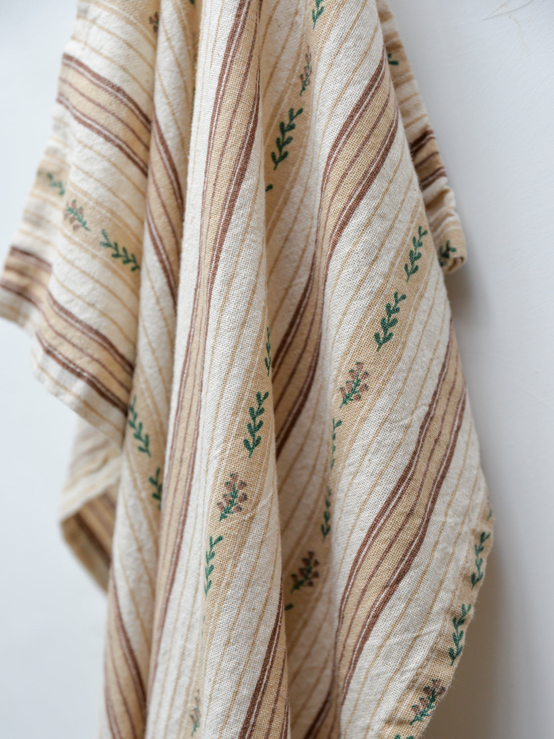Isolde Woven Striped Tea Towel / Brown and Green – Mon Pote