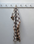Malthe Brown Stripe Cotton Tea Towel