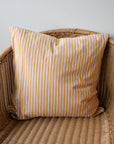 Mustard & Pink Thin Stripe Cushion