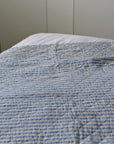 Quilt Blue and Brown Stripes 130 x 180
